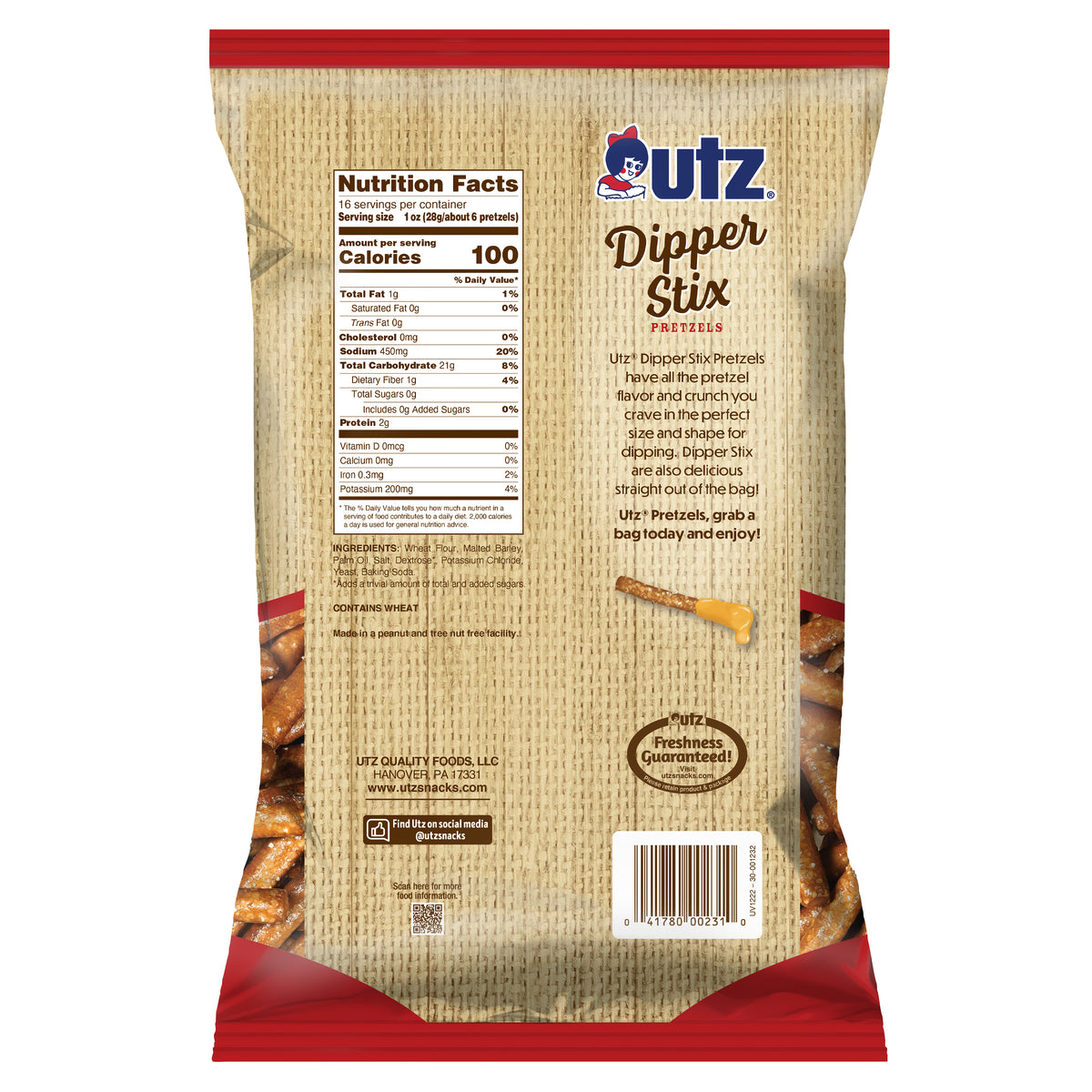 Utz Pretzels Country Store Dipper Stix 16 oz. – Utz Quality Foods