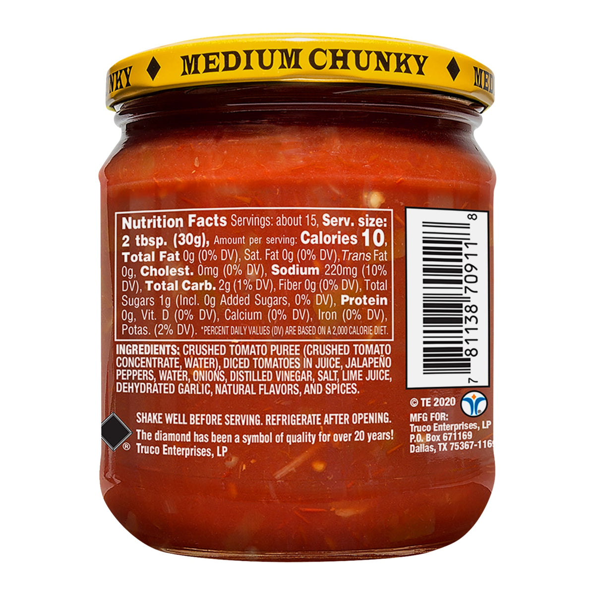 On The Border Salsa Chunky Medium 16 oz. – Utz Quality Foods