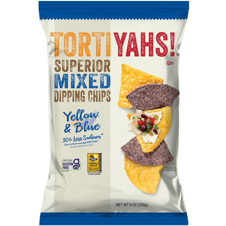 TORTIYAHS!® Superior Mixed Dipping Chips Yellow & Blue Corn – Utz ...