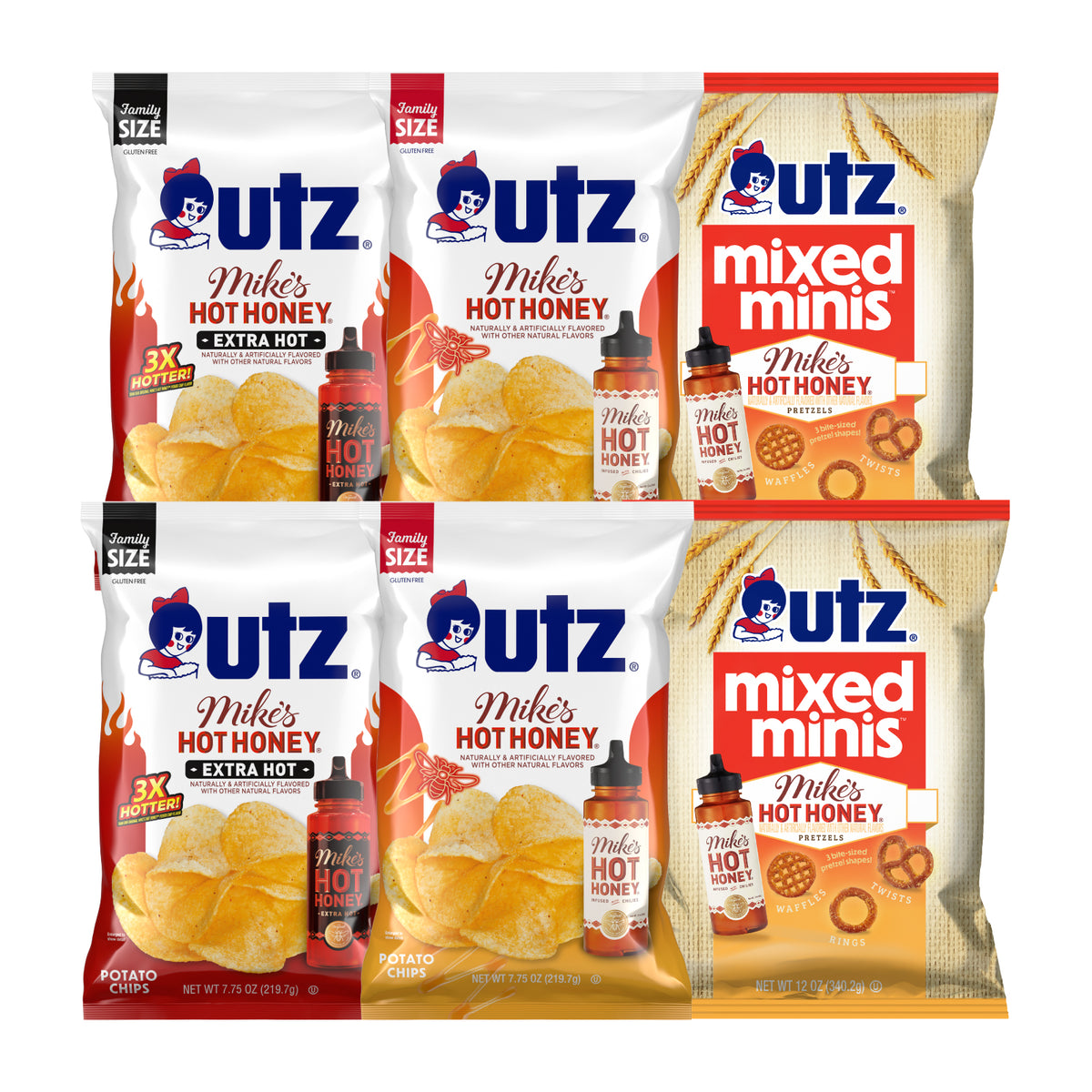 Utz Mike's Hot Honey ® Variety Pack, 6 count – Utz Quality Foods