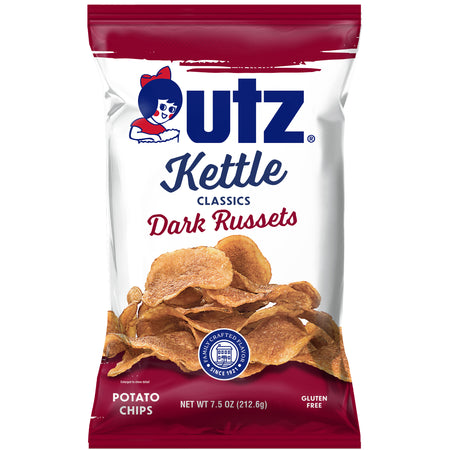 Utz Kettle Classics Potato Chips Dark Russets 7.5 oz