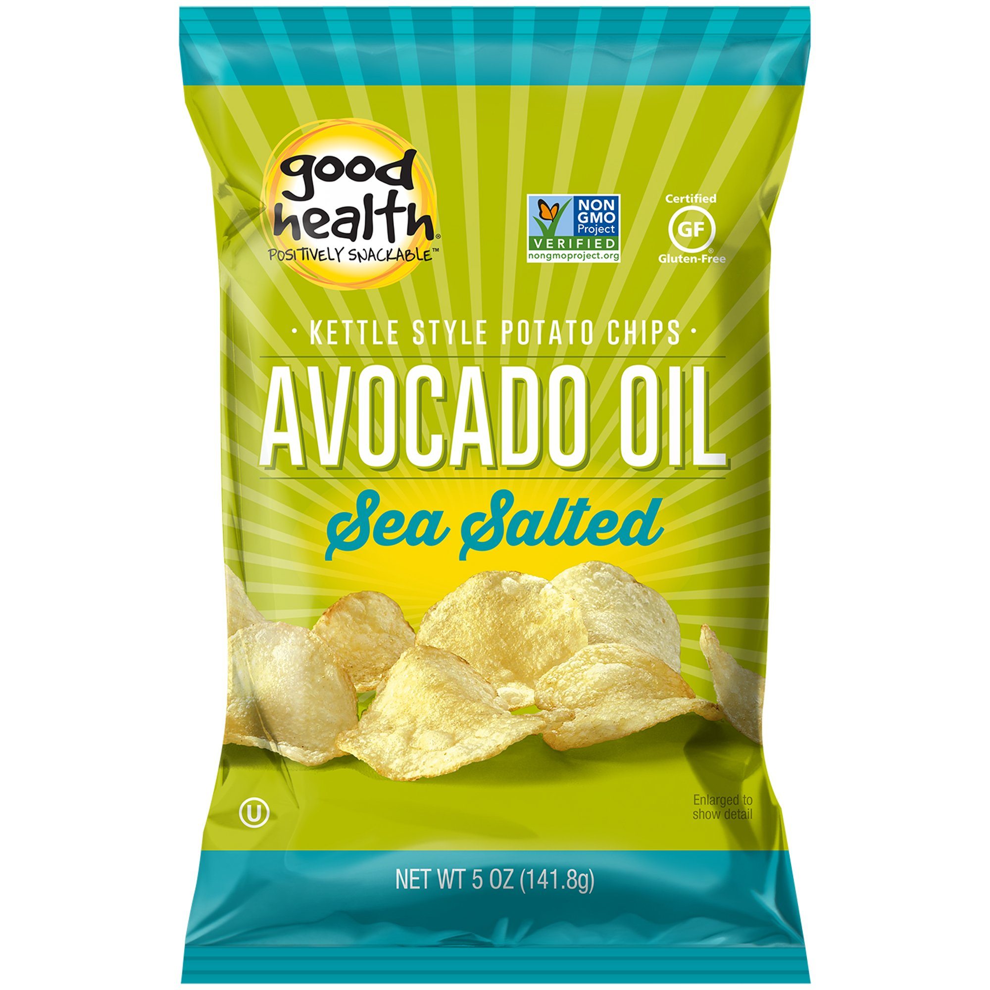  Good Health Kettle Style Chips, Avocado Oil Sea Salt Chips, 5 Oz
