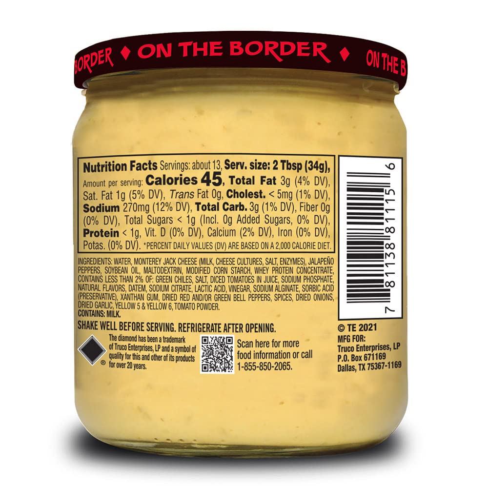 On The Border Queso Spicy Jalapeno 15.25 oz. – Utz Quality Foods